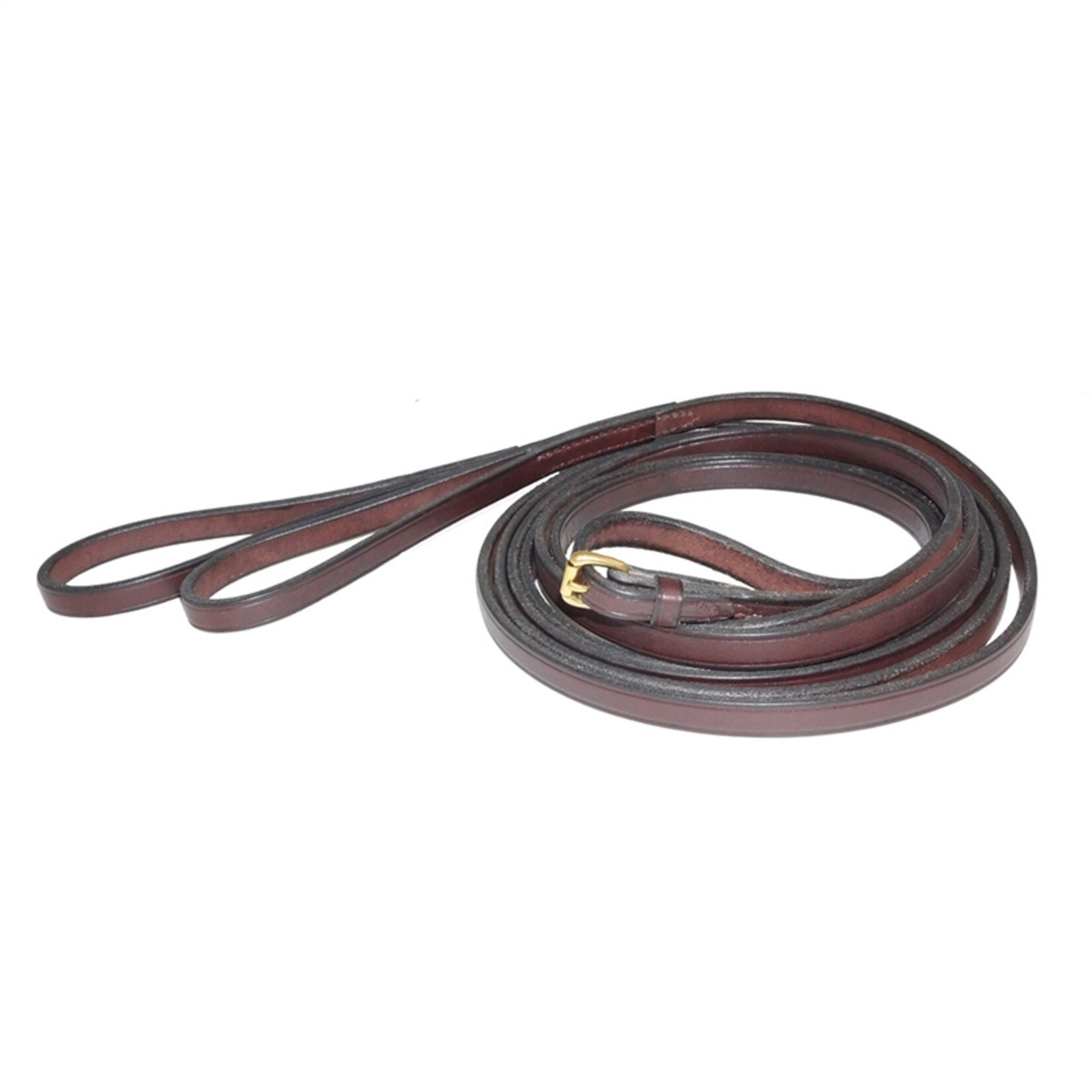 Nunn Finer Flat Leather Draw Rein with Loops