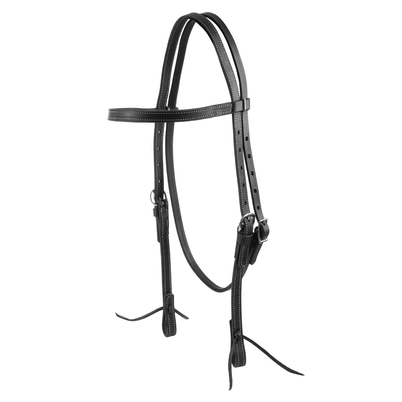 Weaver Black Leather Browband Headstall