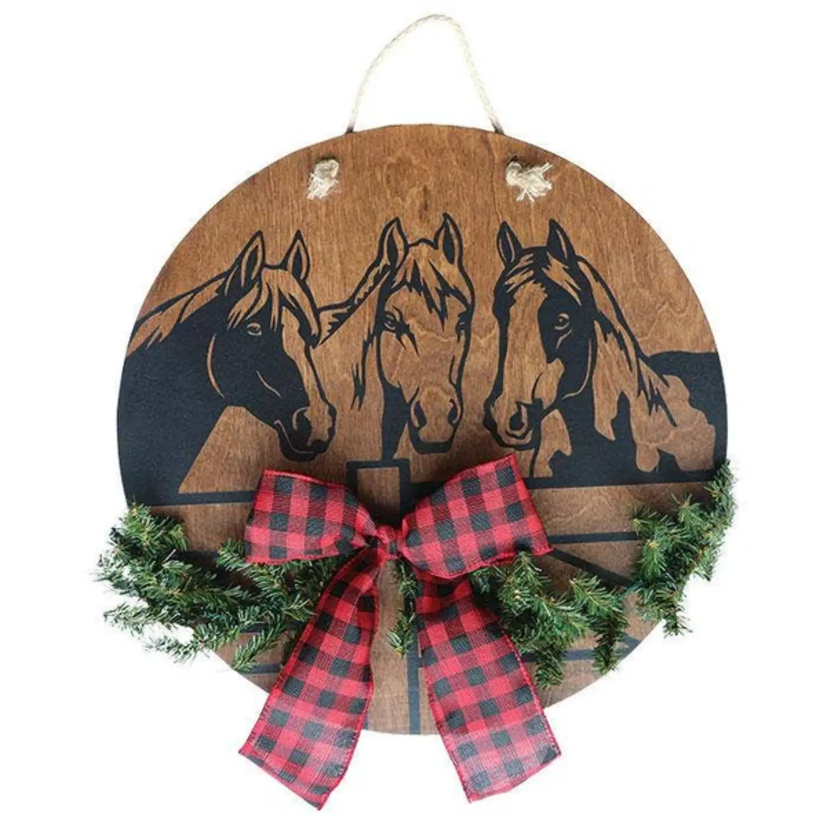 Kelly & Co. Kelly & Co. Holiday Horse Trio Door Hanger