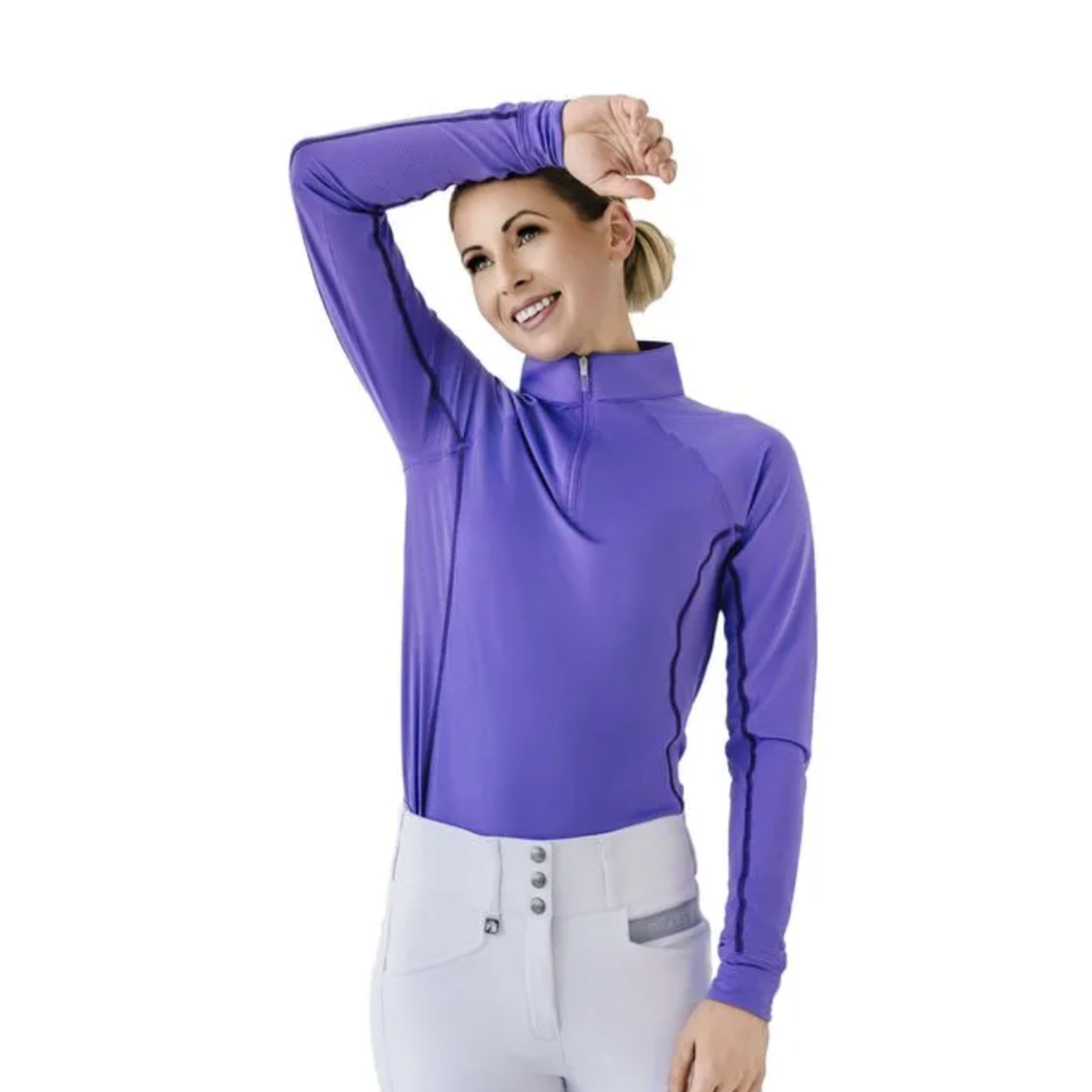 Romfh Ladies' Quarter Zip Long Sleeve Sunshirt