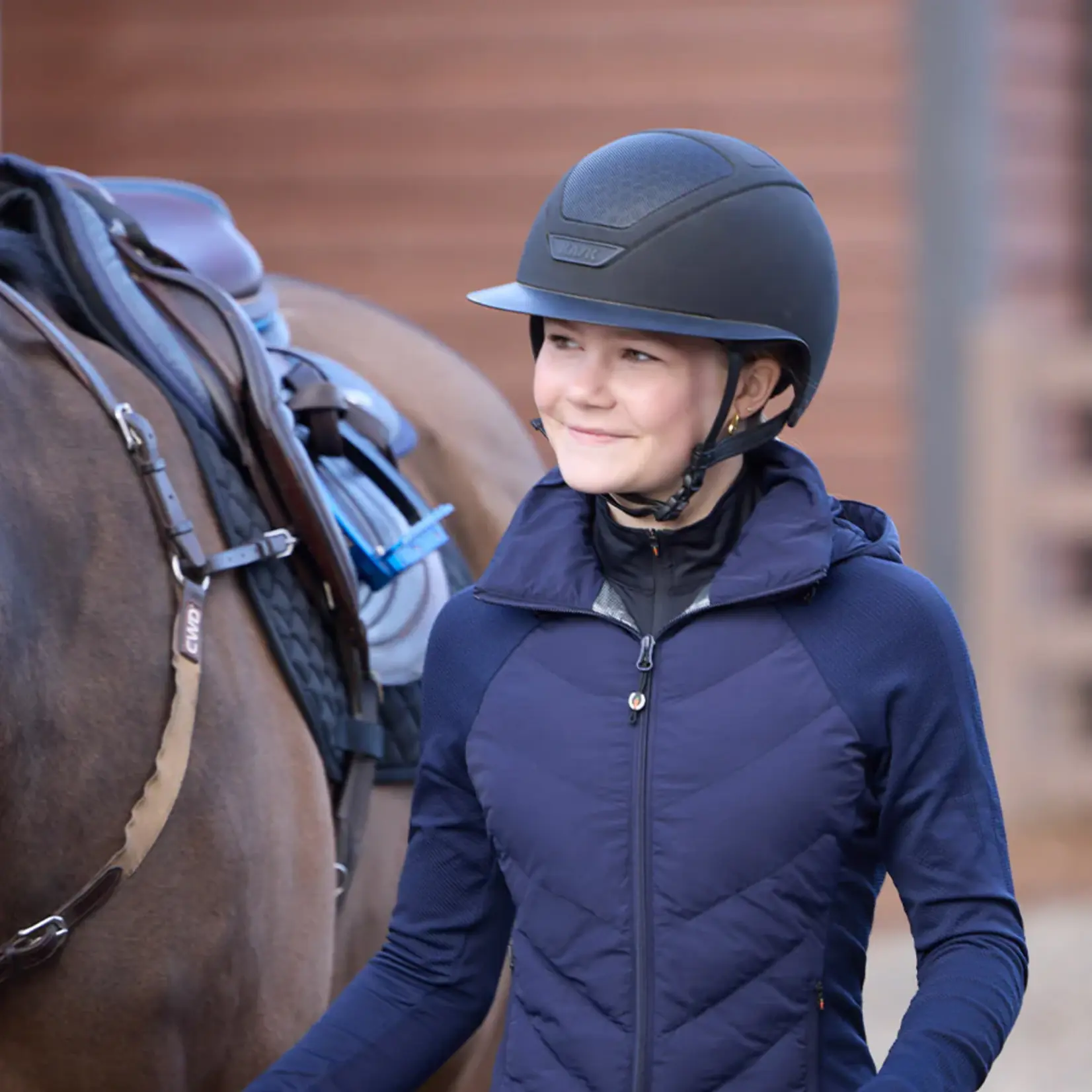 Kerrits Ladies' EquiTech Hybrid Hooded Quilted Jacket