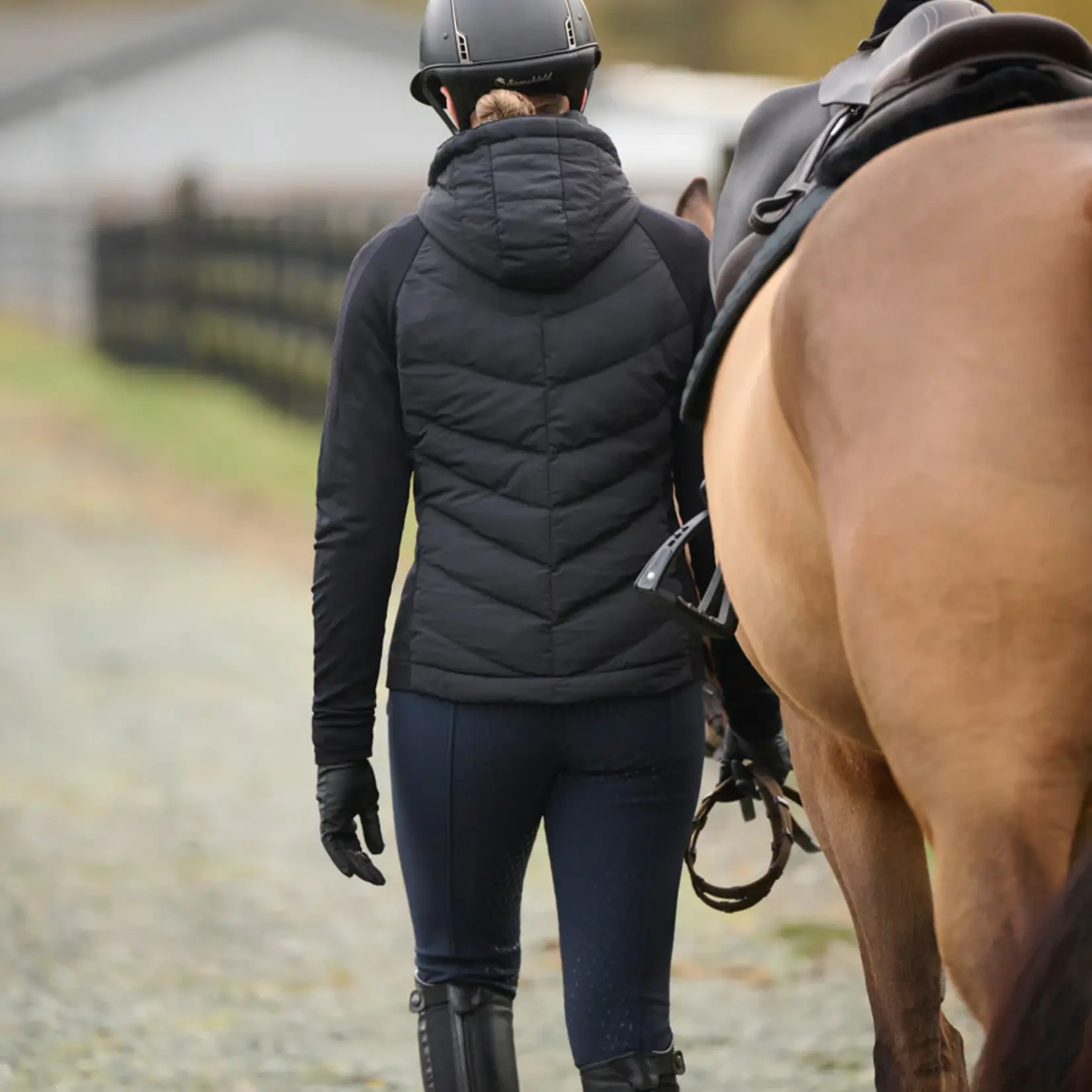 Kerrits Ladies' EquiTech Hybrid Hooded Quilted Jacket