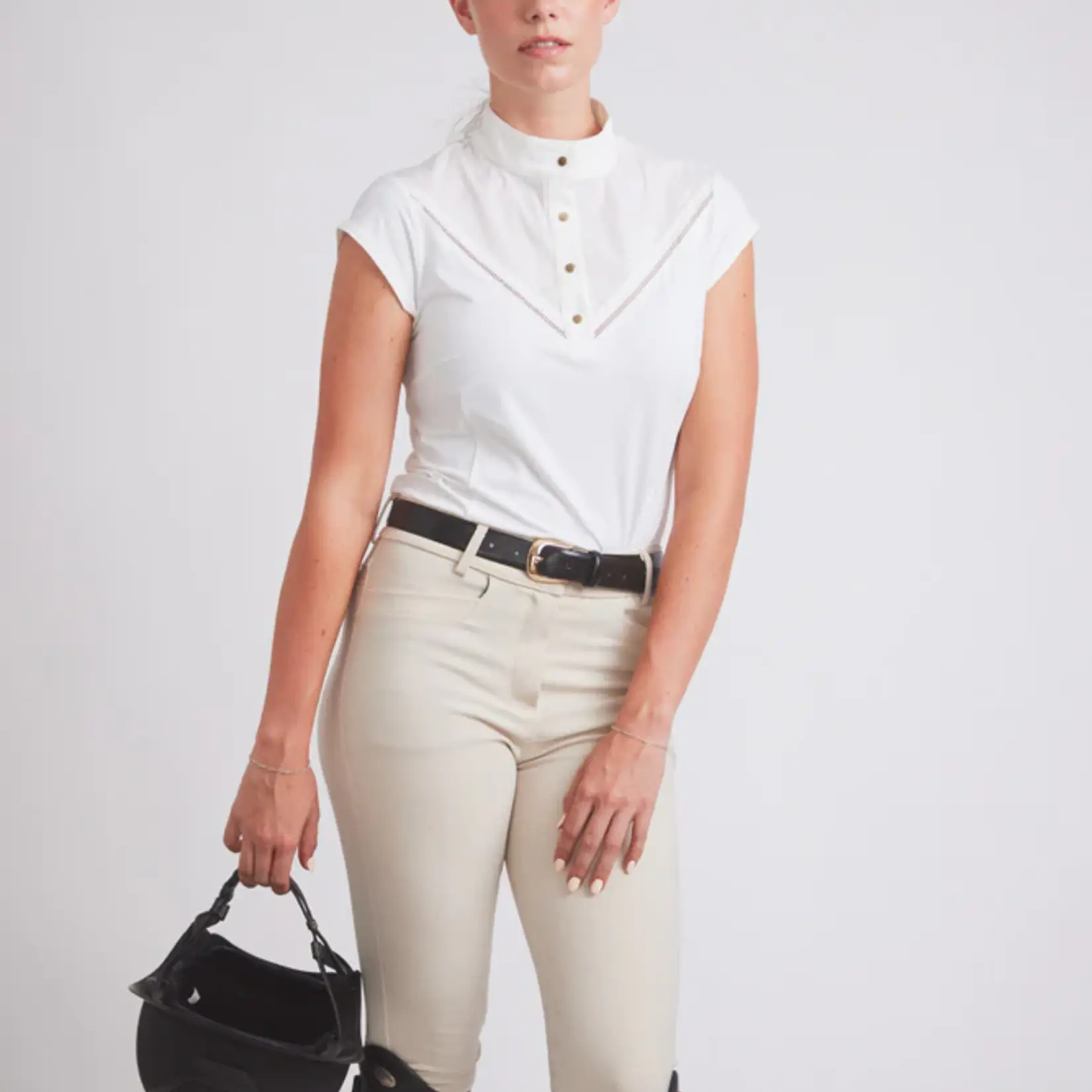 Solid Citizen Equestrian Solid Citizen Eq Ladies' Coco Short Sleeve Show Shirt