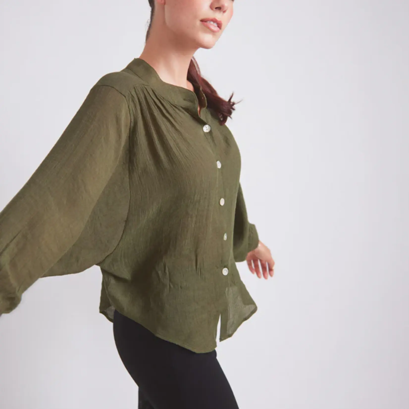 Solid Citizen Equestrian Solid Citizen Eq Ladies' Lee Long Sleeve Blouse