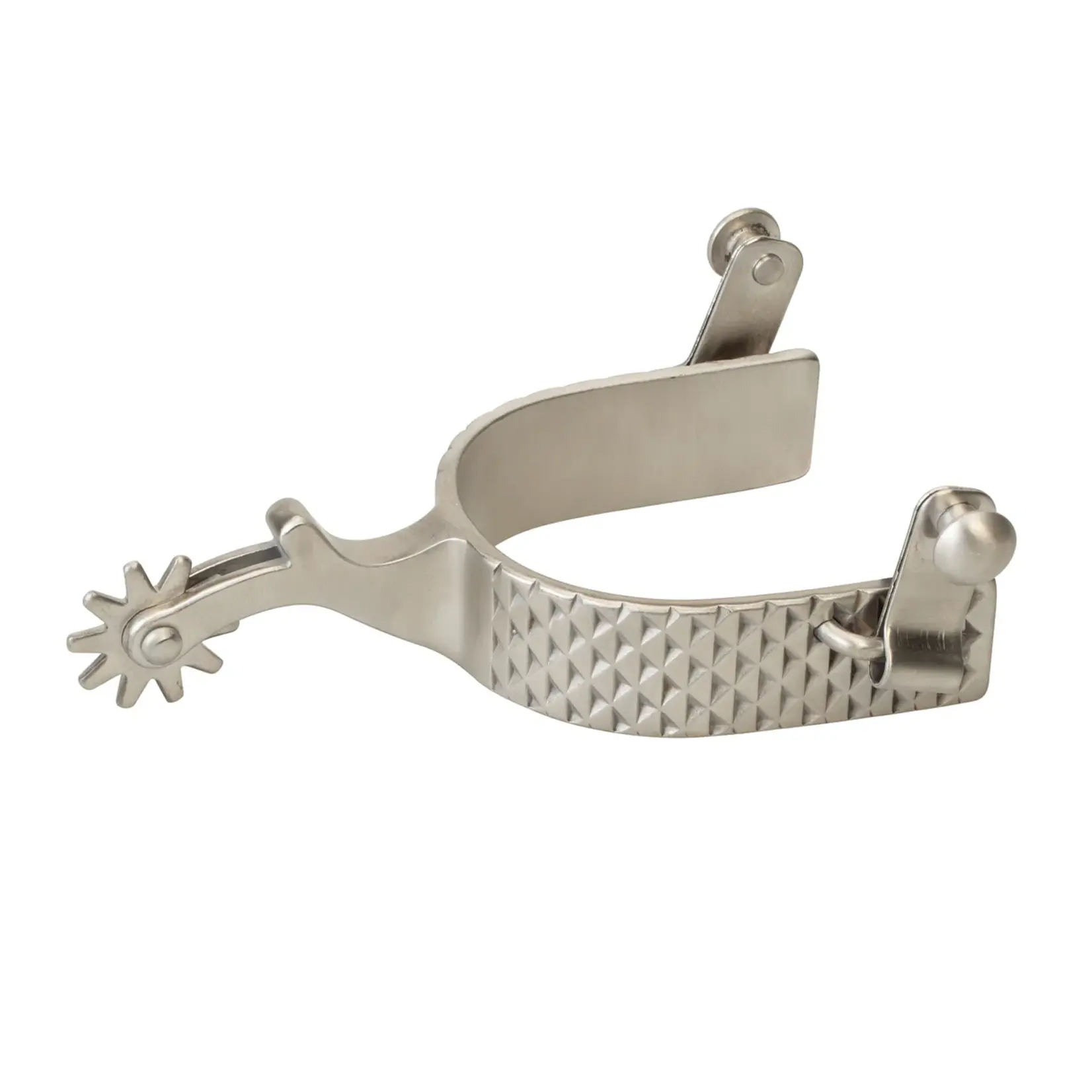 Weaver Mens' Rowel Spur with Rasp Design