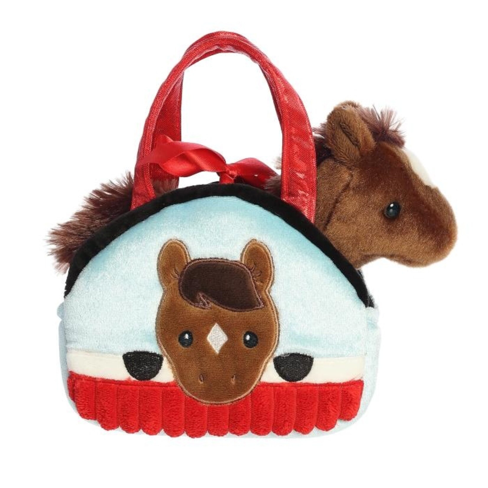 Aurora Peek-A-Boo Plush Horse Purse
