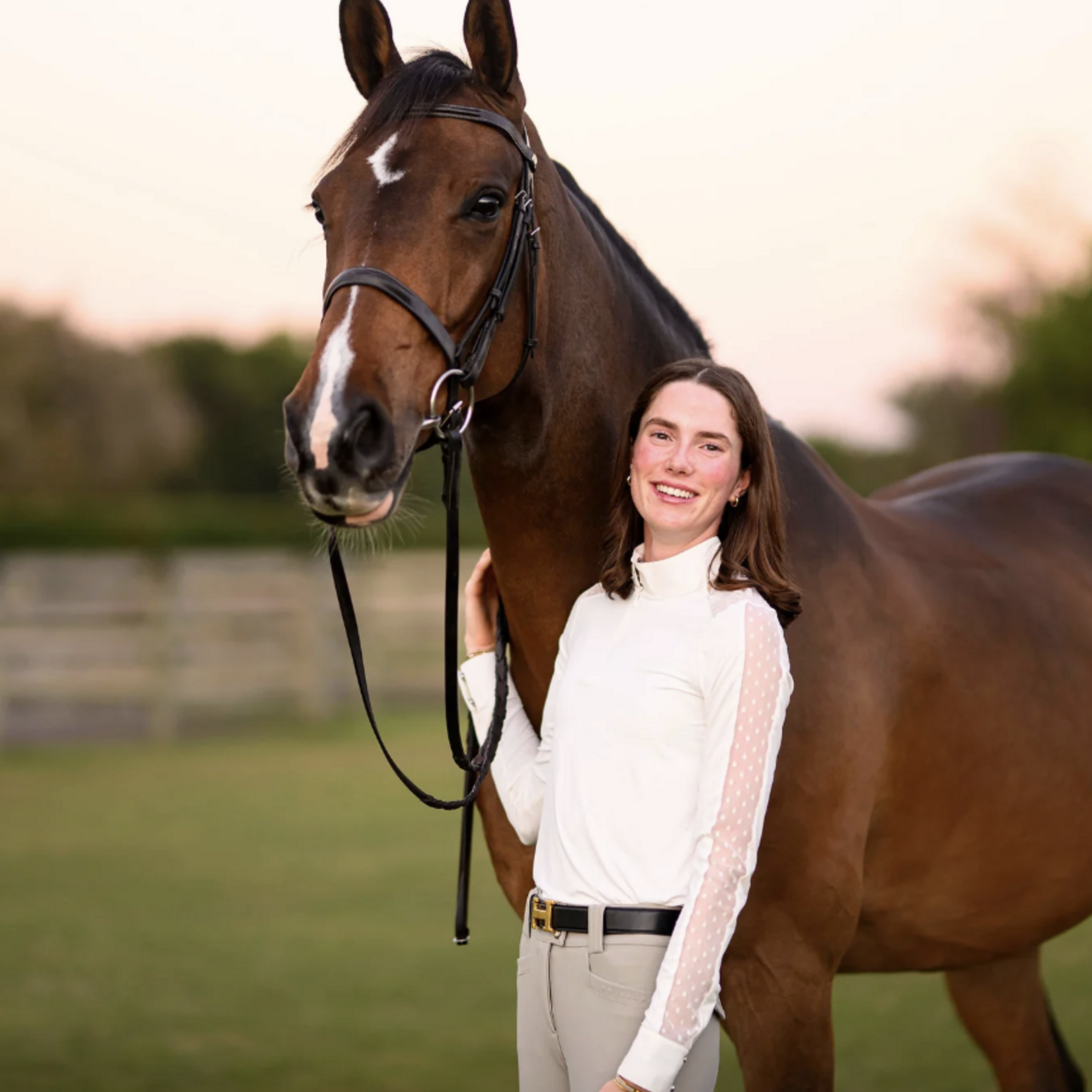 Euphoric Equestrian Euphoric Eq Ladies' Palm Beach Show Shirt