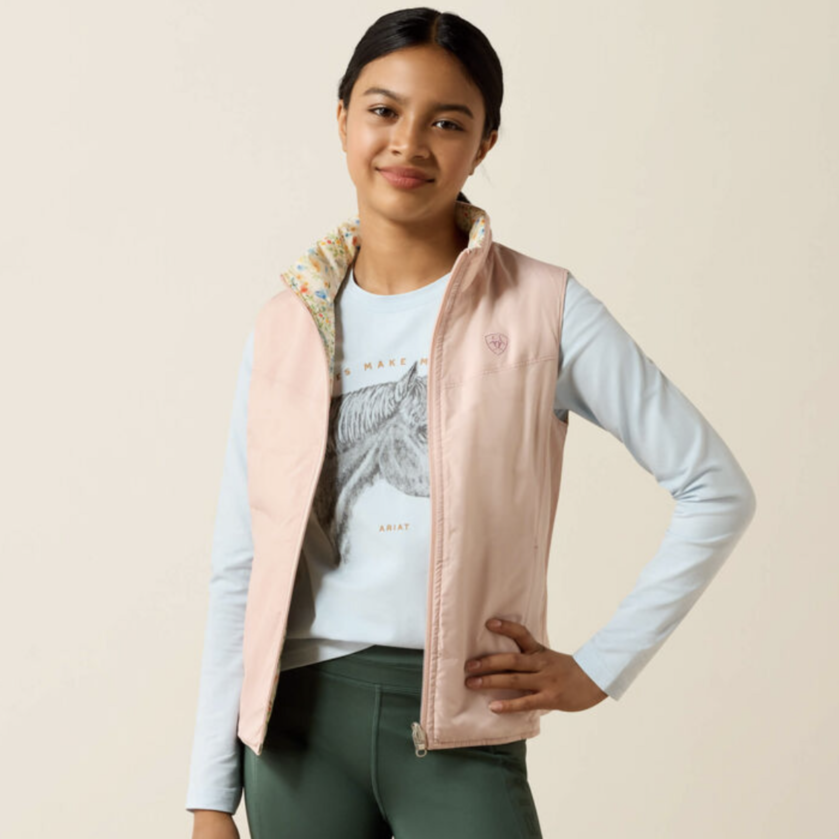 Ariat Girls' Bella Reversible Vest