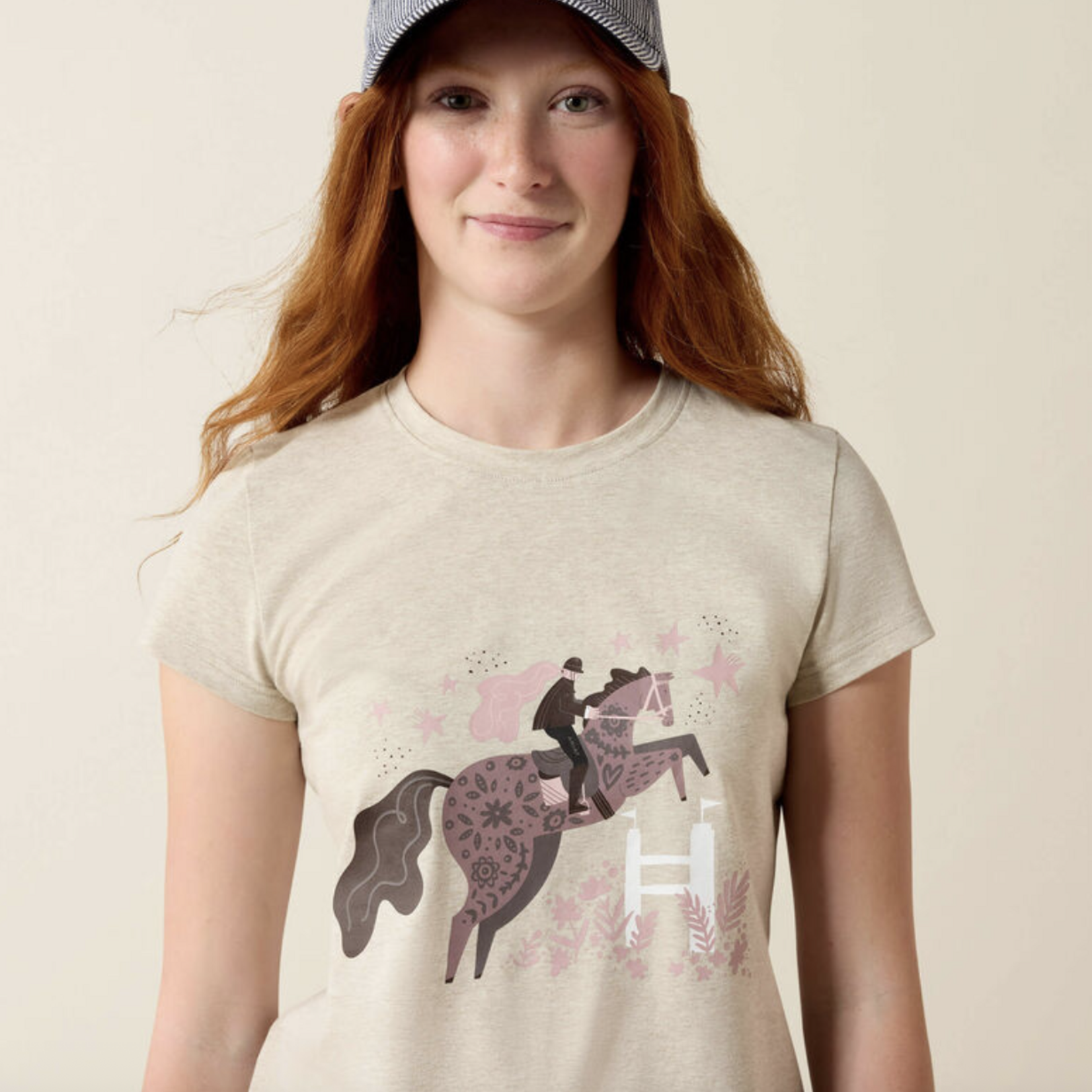 Ariat Girls' Floral Leap Short Sleeve Shirt