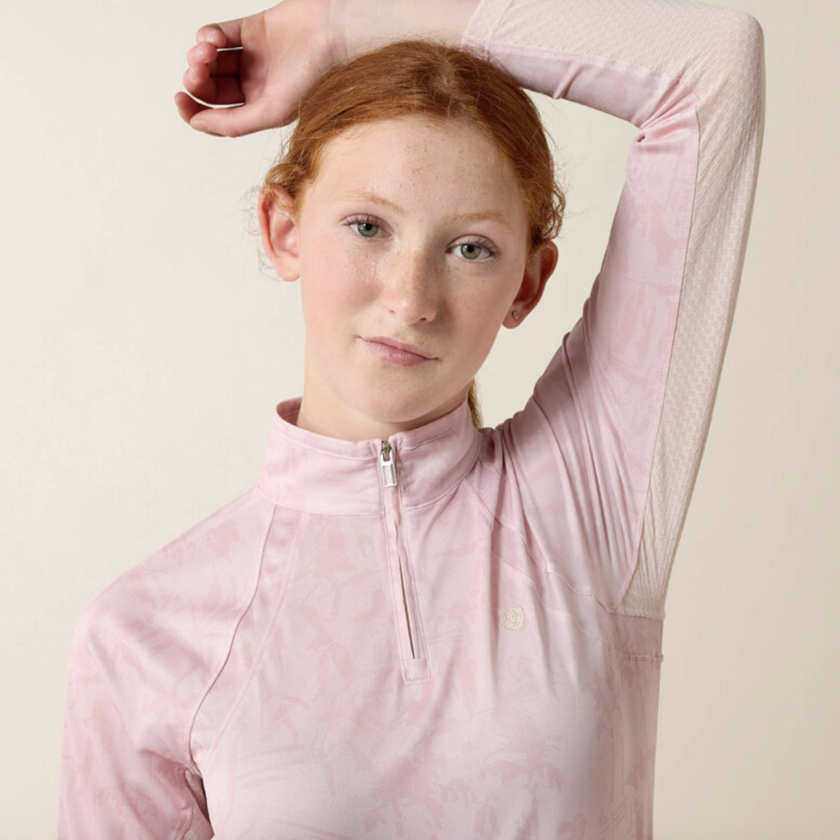 Ariat Girls' Sunstopper 3.0 1/4 Zip Baselayer