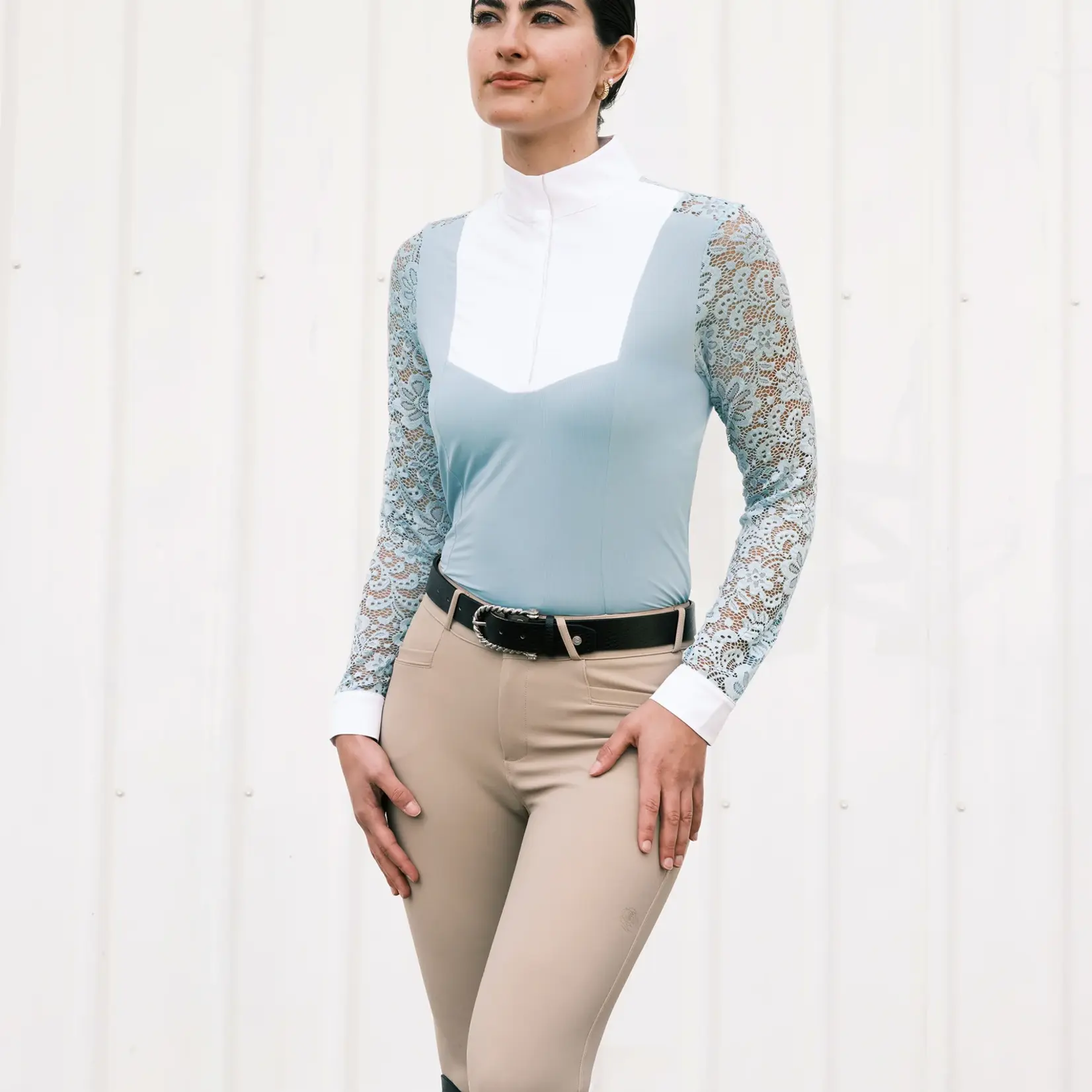 Hannah Childs Hannah Childs Ladies' Luna Lace Long Sleeve Show Shirt