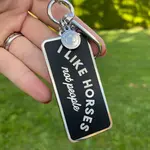 Dapplebay Dapplebay I Like Horses Keychain