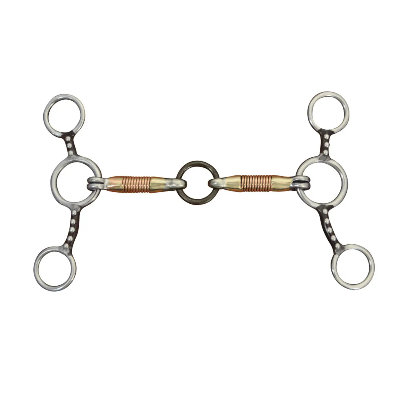 Coronet Jr Cow Horse Wire Wrapped Jointed Bit with Life Saver Ring