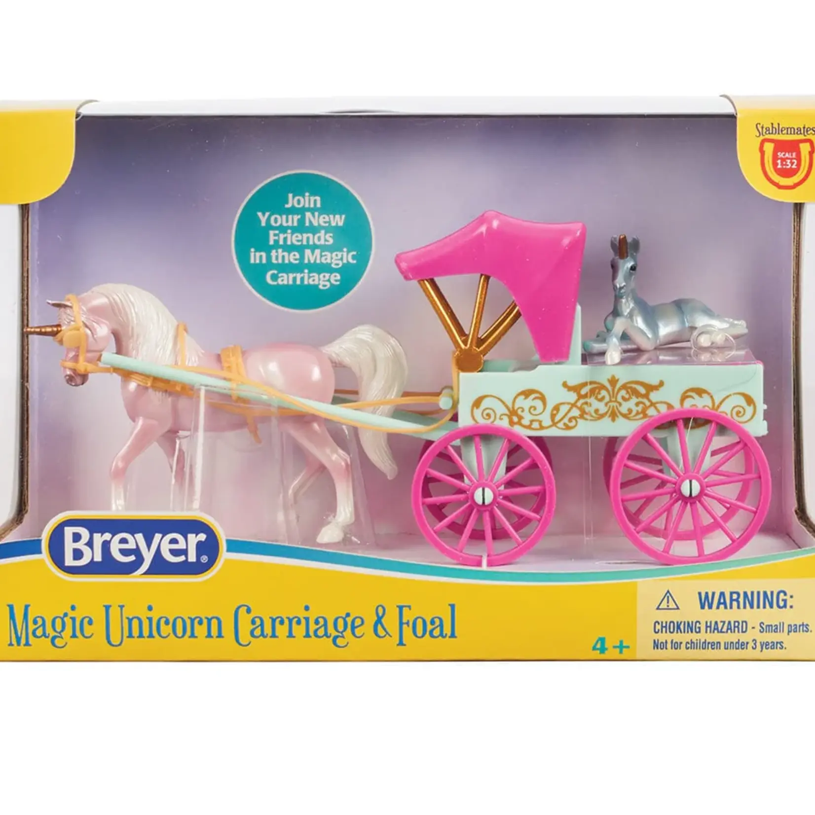 Breyer Unicorn Magic Carriage & Foal