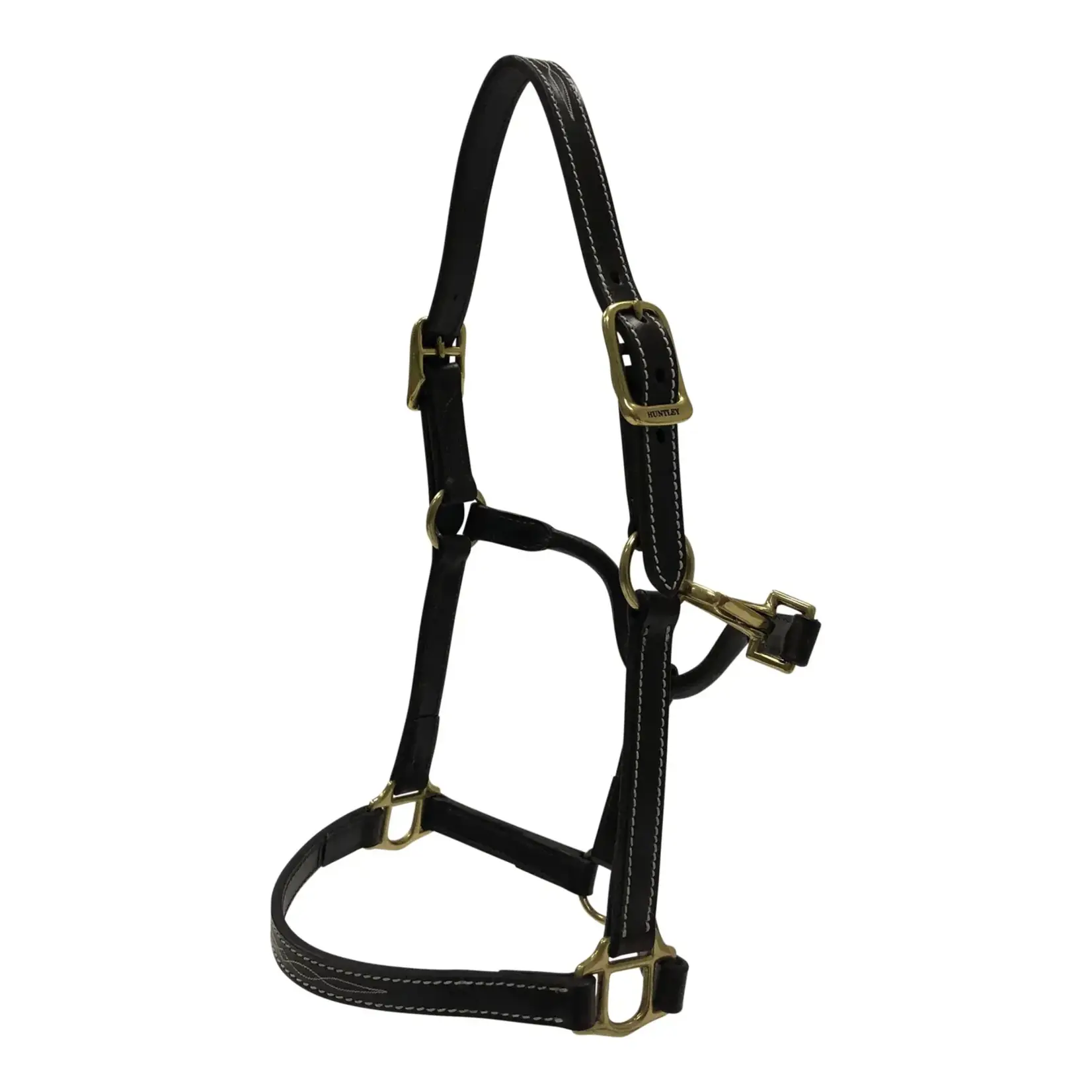 Huntley Huntley Fancy Stitched Premium Leather Pony Halter