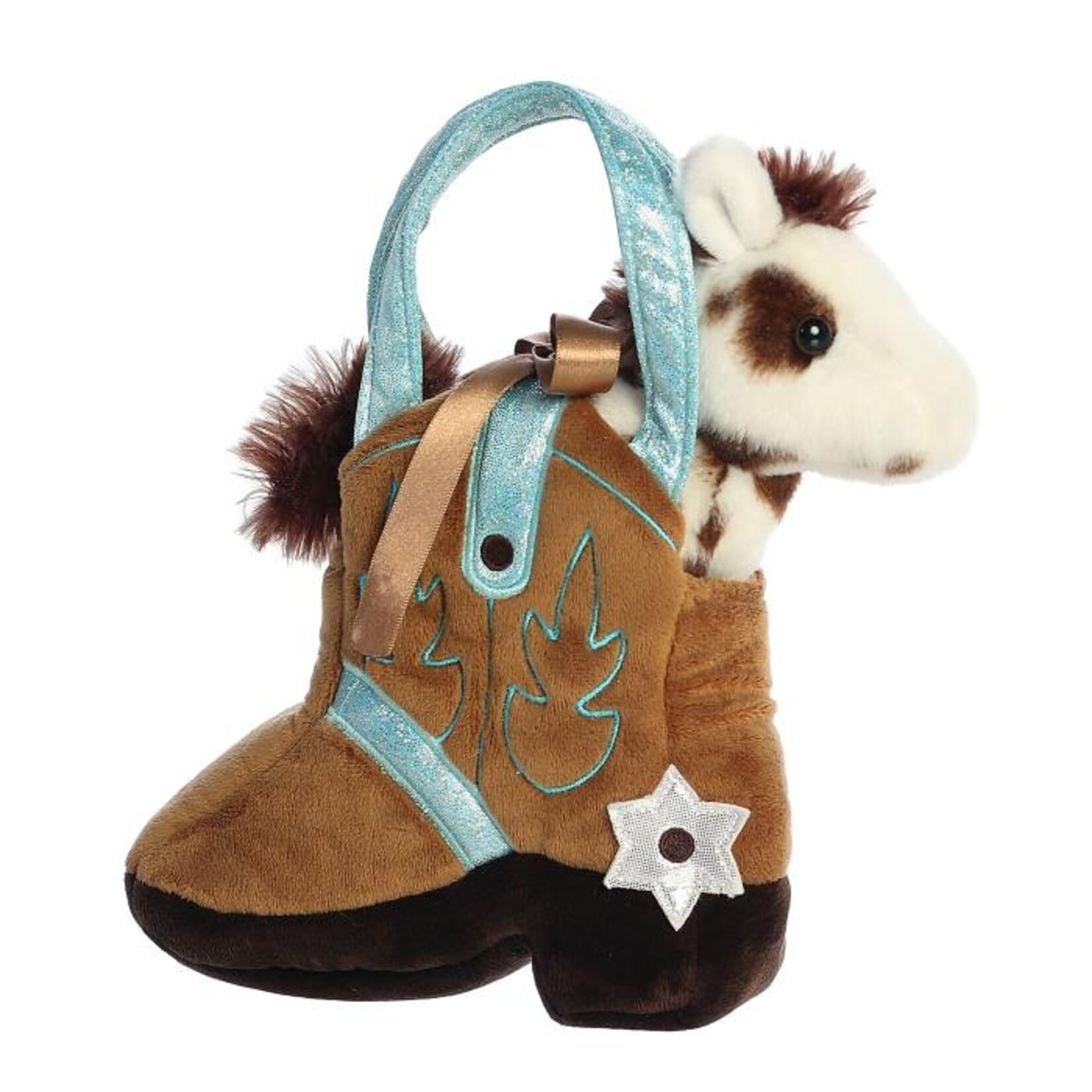 Fancy Pals 7" Plush Horse in Cowgirl Boot