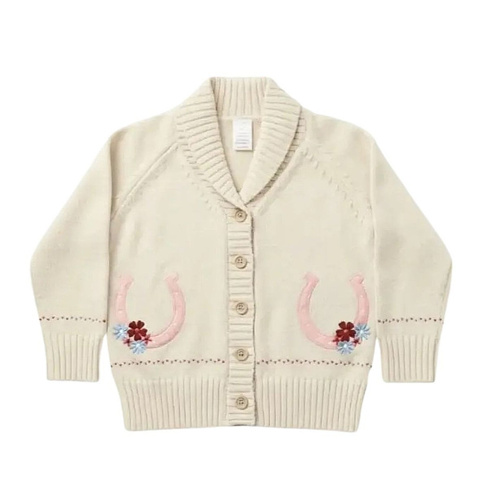 Bridle Up Hope Kids' Horse Shoe Cardigan