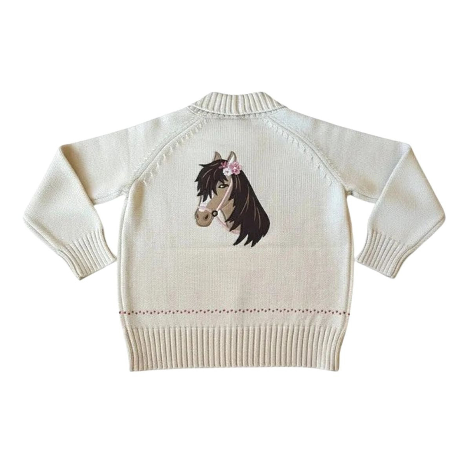 Bridle Up Hope Kids' Horse Shoe Cardigan