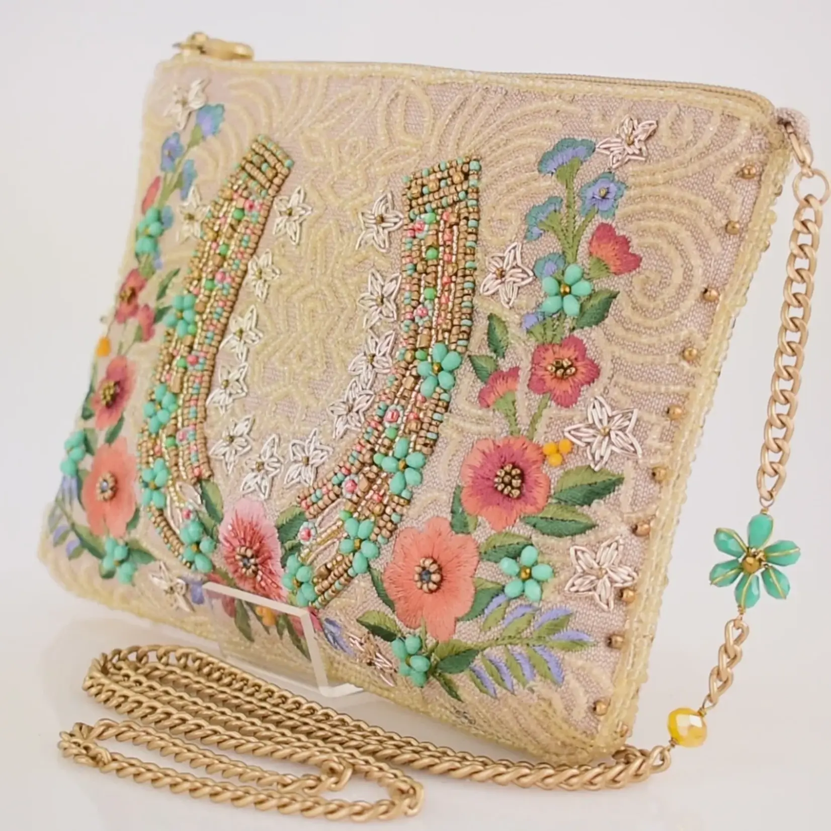 Mary Frances Accessories Mary Frances Iron Luck Mini Crossbody Handbag