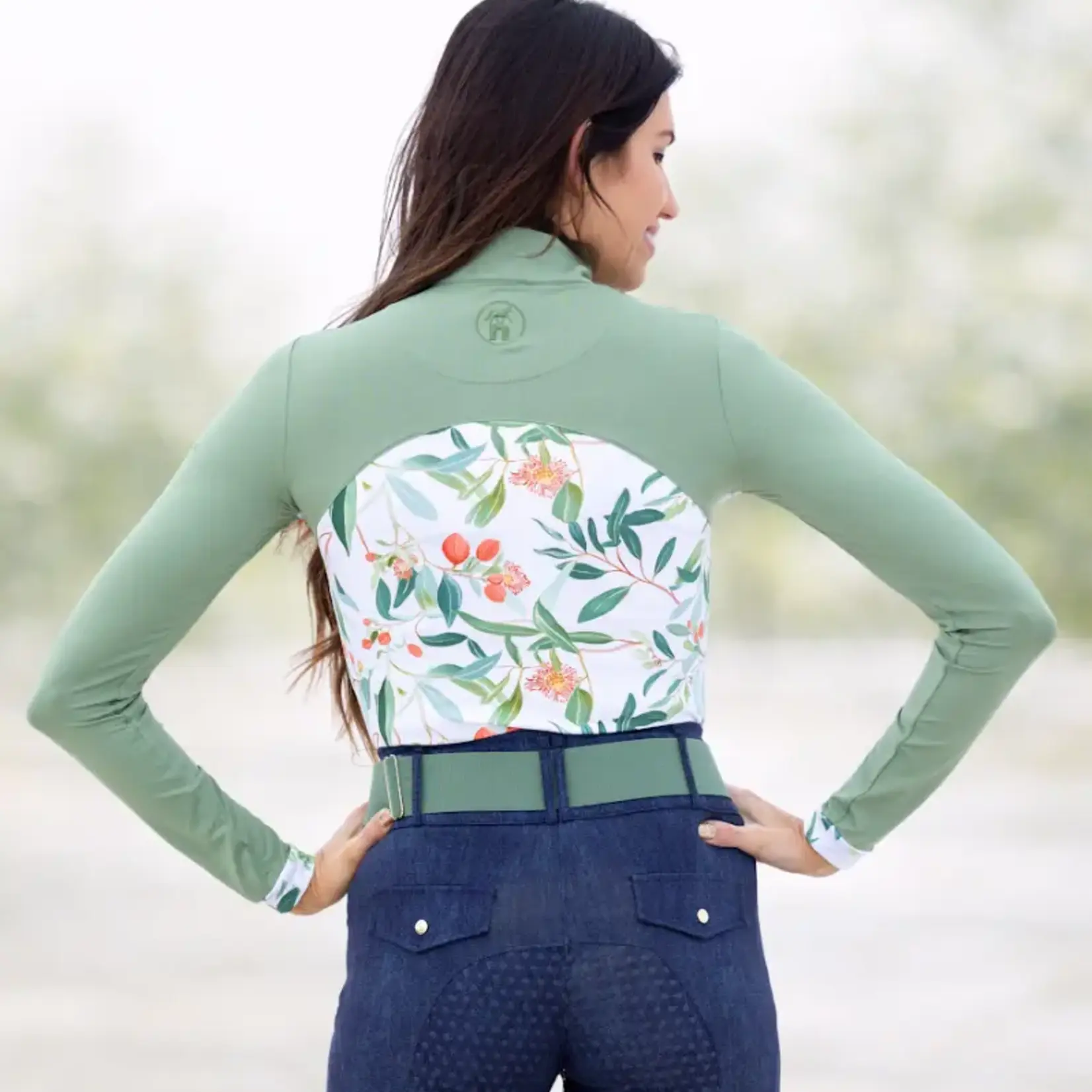 Novella Equestrian Novella Equestrian Ladies' Peaches 1/4 Zip Long Sleeve Shirt