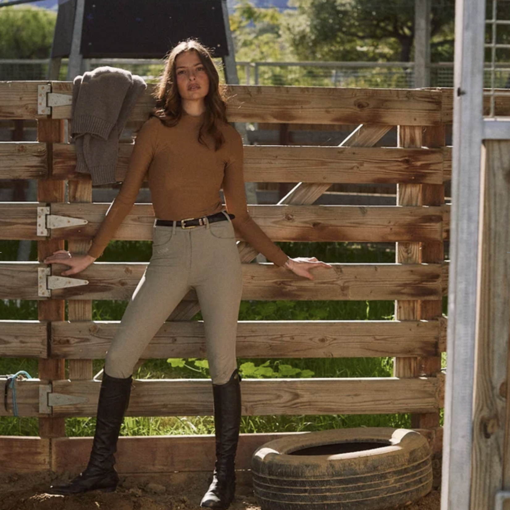 Solid Citizen Equestrian Solid Citizen Equestrian Ladies' Mel Mock Neck Shirt