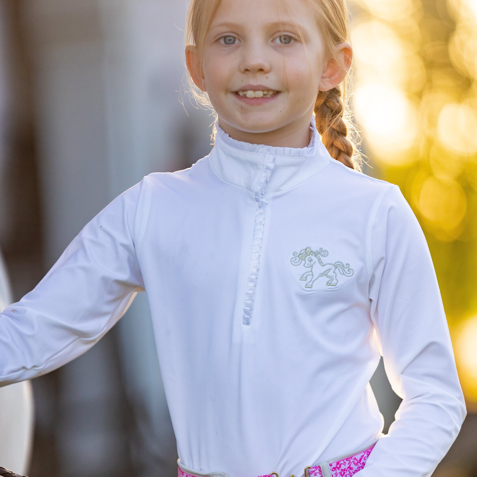 Belle & Bow Kids' Ruffle Shirt