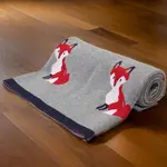 Westrian Fox Cotton Throw Blanket