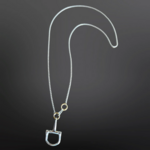 Westrian Stainless Box Chain Snaffle Necklace