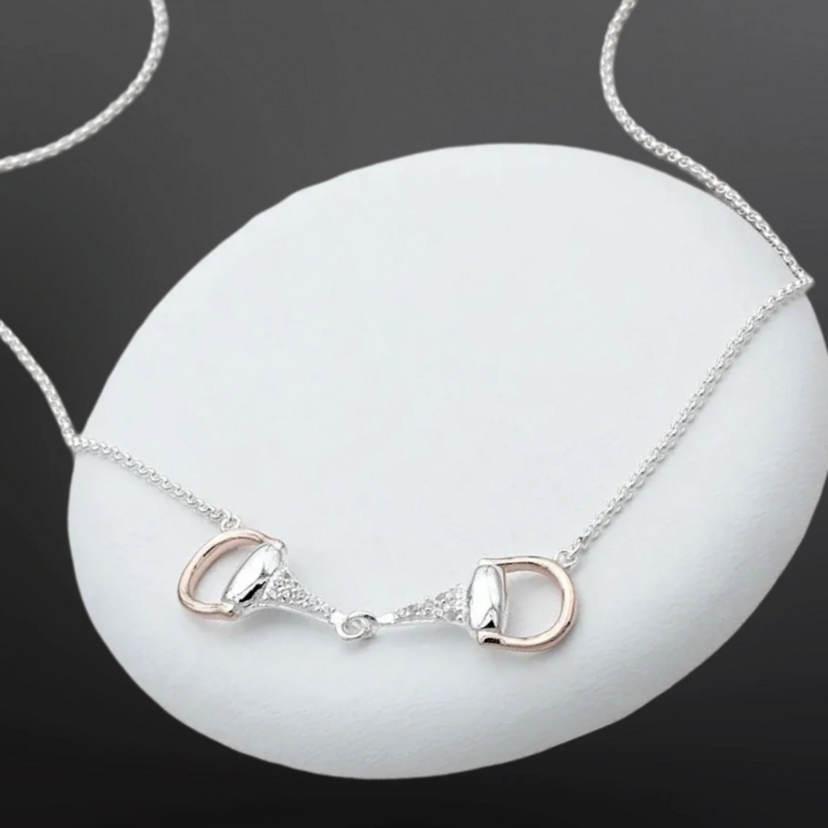 Westrian Sterling Silver Snaffle Necklace