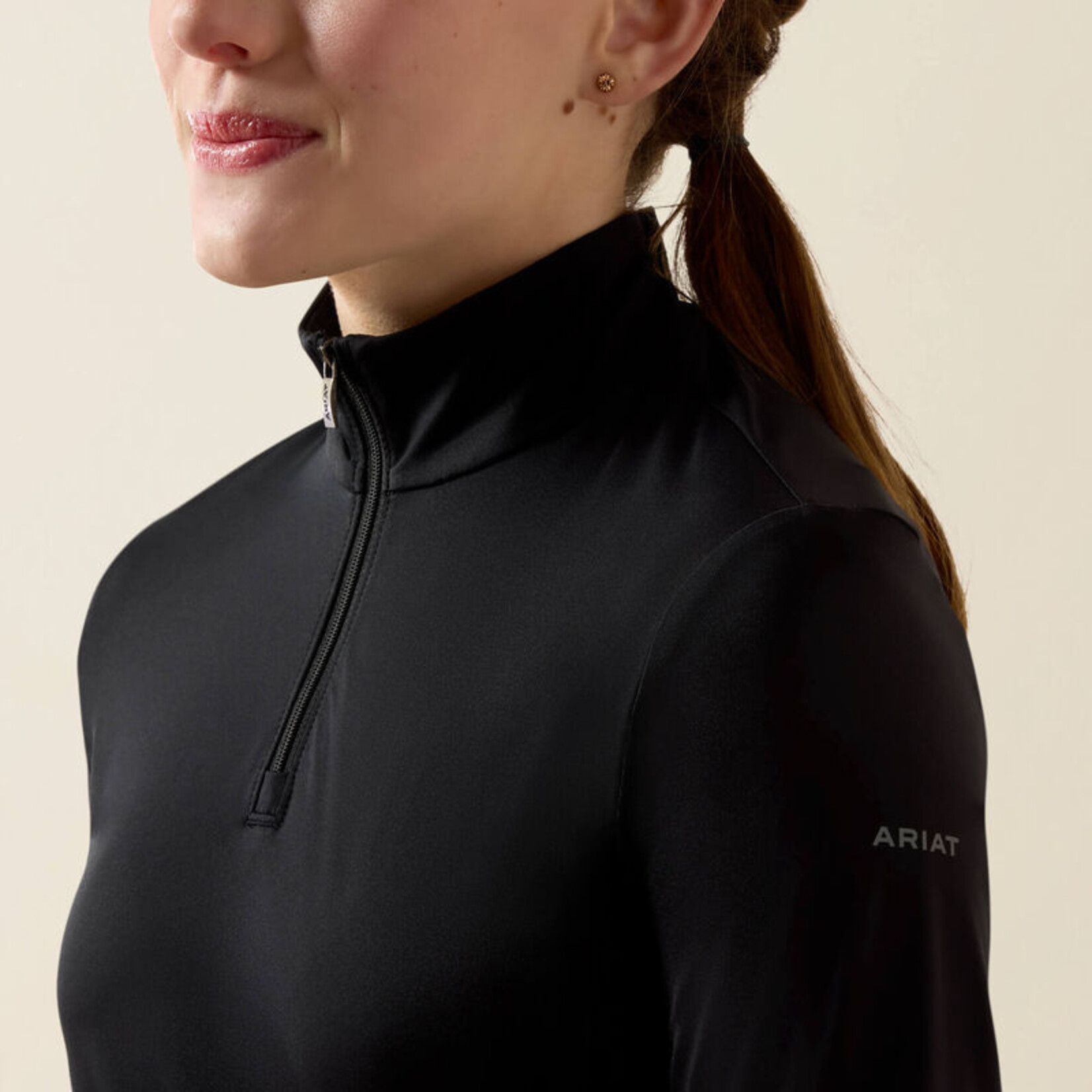 Ariat Kids' LunaVeil 1/4 Zip Long Sleeve Baselayer Shirt