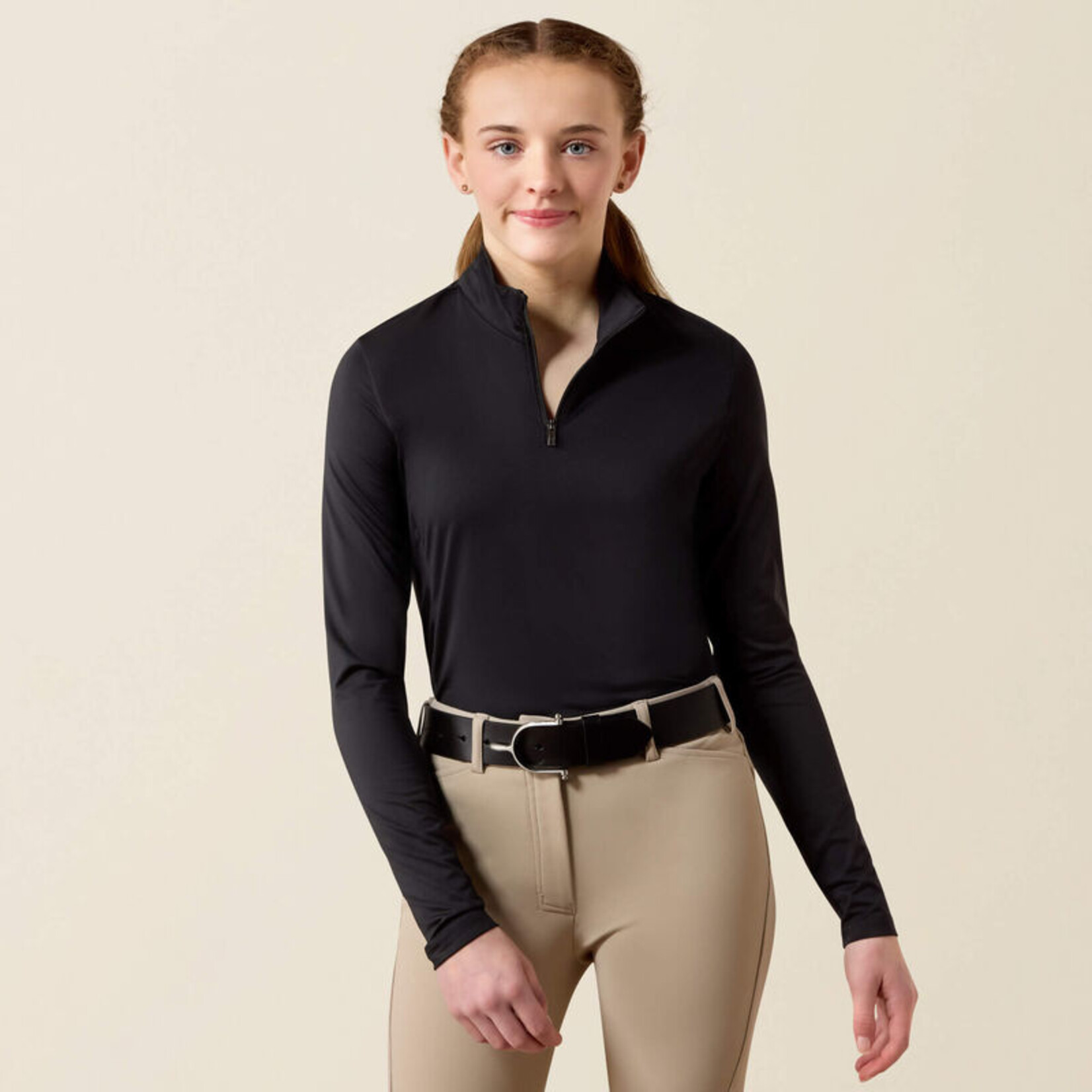 Ariat Kids' LunaVeil 1/4 Zip Long Sleeve Baselayer Shirt