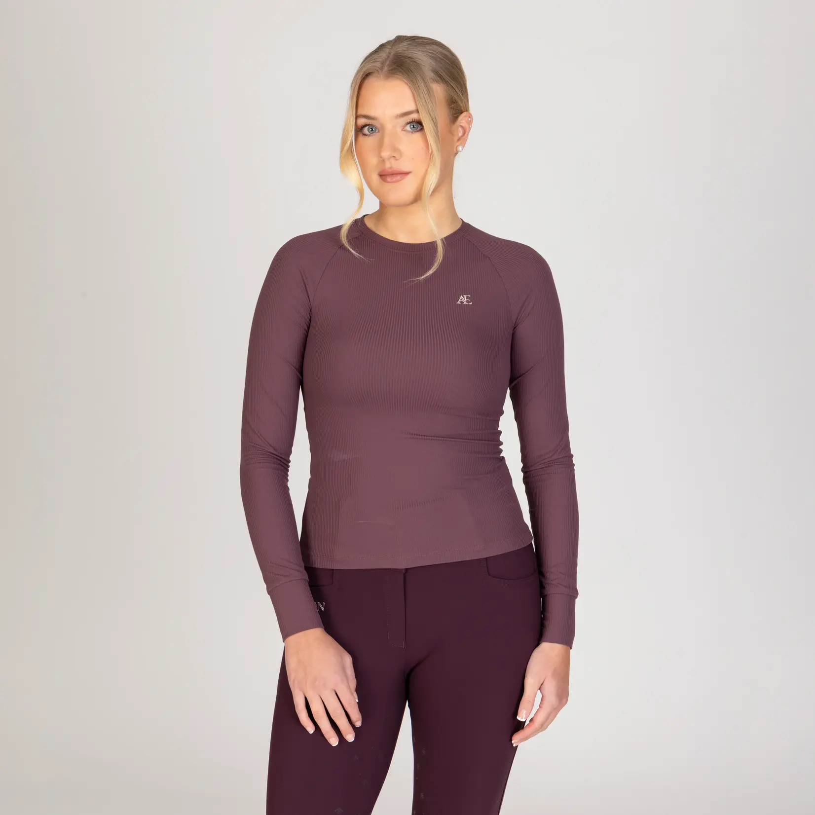 Aubrion Aubrion Ladies' Ribbed Long Sleeve Shirt