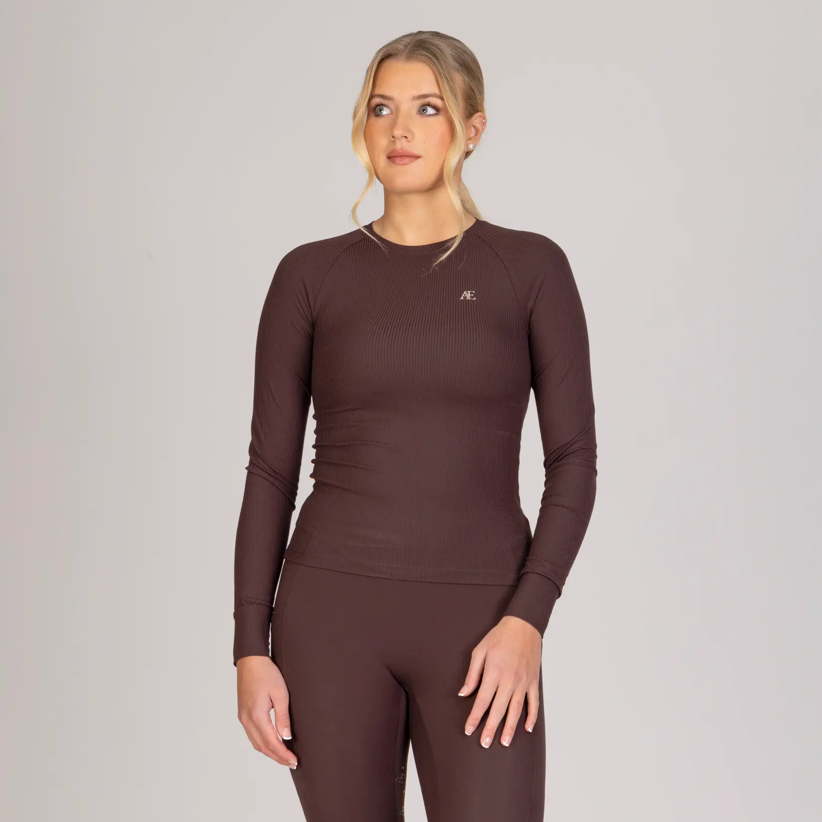 Aubrion Aubrion Ladies' Ribbed Long Sleeve Shirt