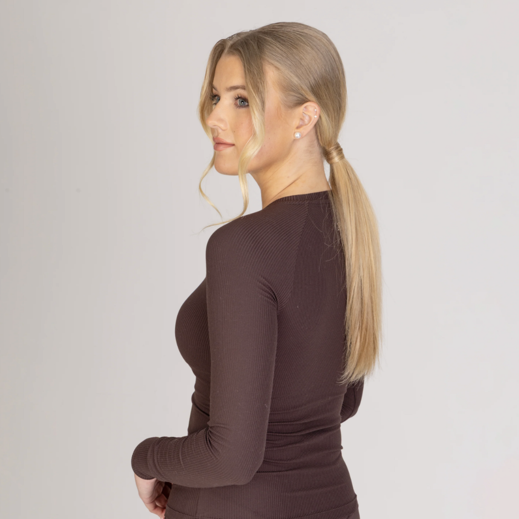 Aubrion Aubrion Ladies' Ribbed Long Sleeve Shirt