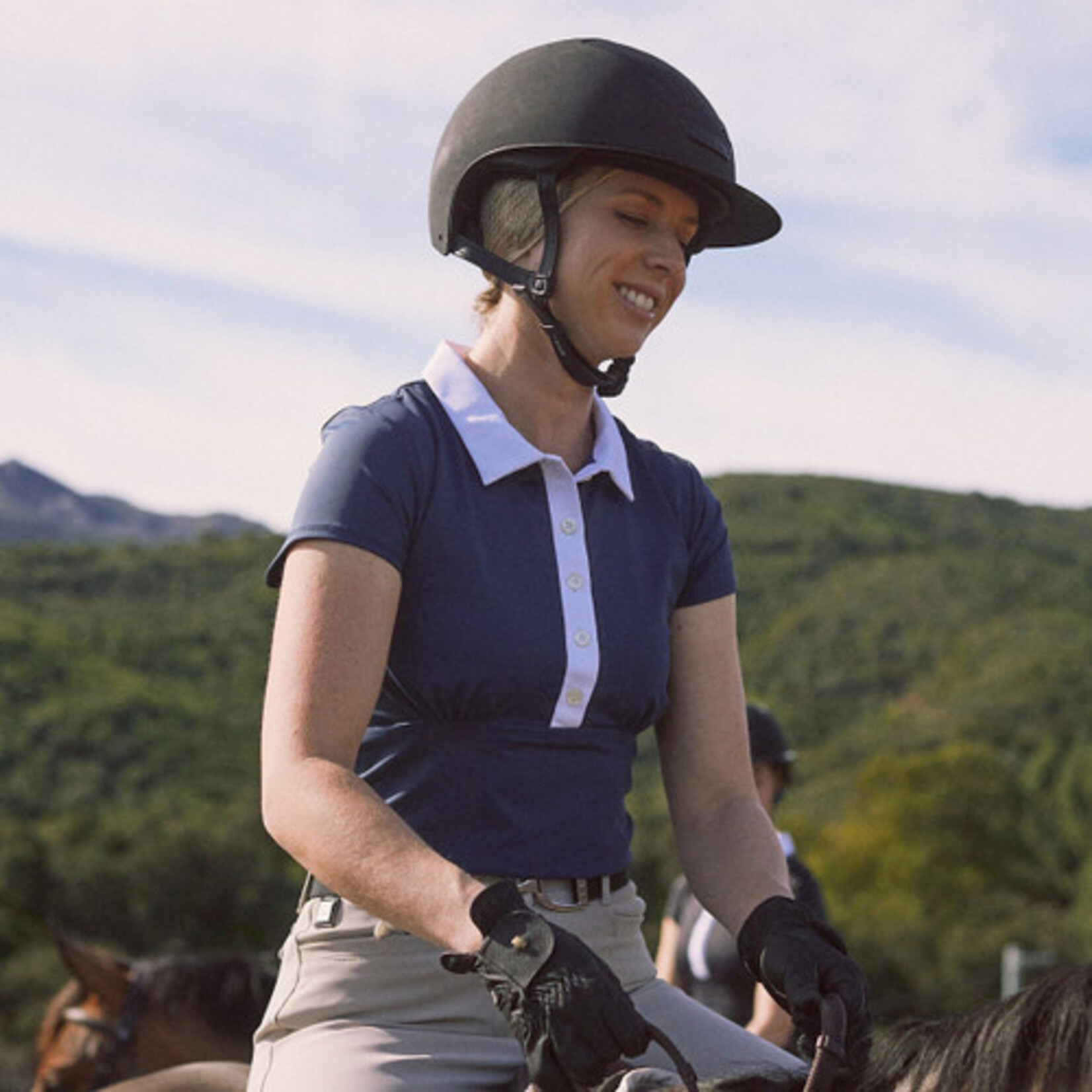 Solid Citizen Equestrian Solid Citizen Equestrian Ladies' Viv Short Sleeve Polo Shirt