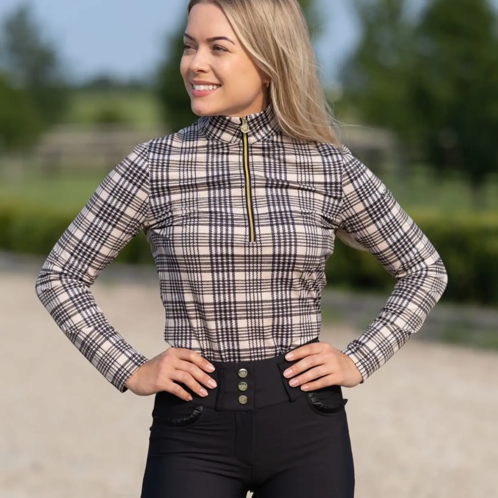 Novella Equestrian Ladies' Baker 1/4 Zip Shirt
