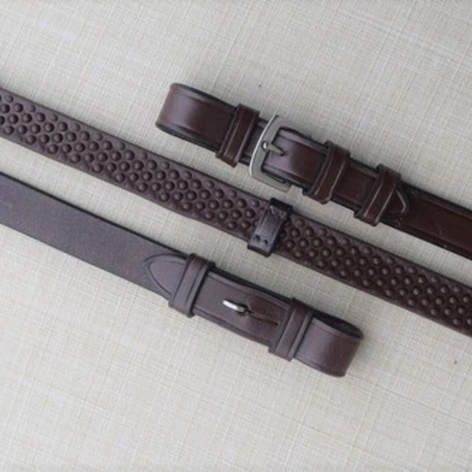 Black Oak Pebble Grip Reins With Stops