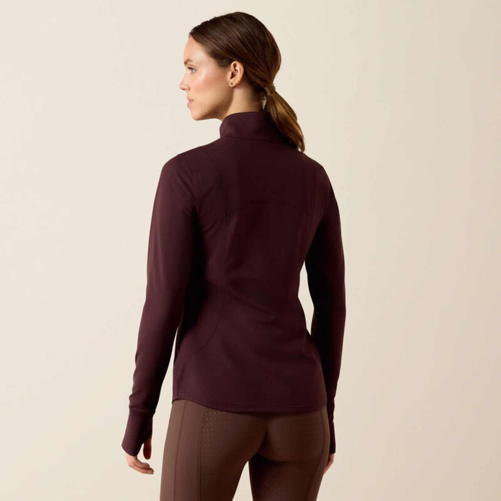 Ariat Ladies' Gridwork 2.0 1/4 Zip Baselayer Shirt