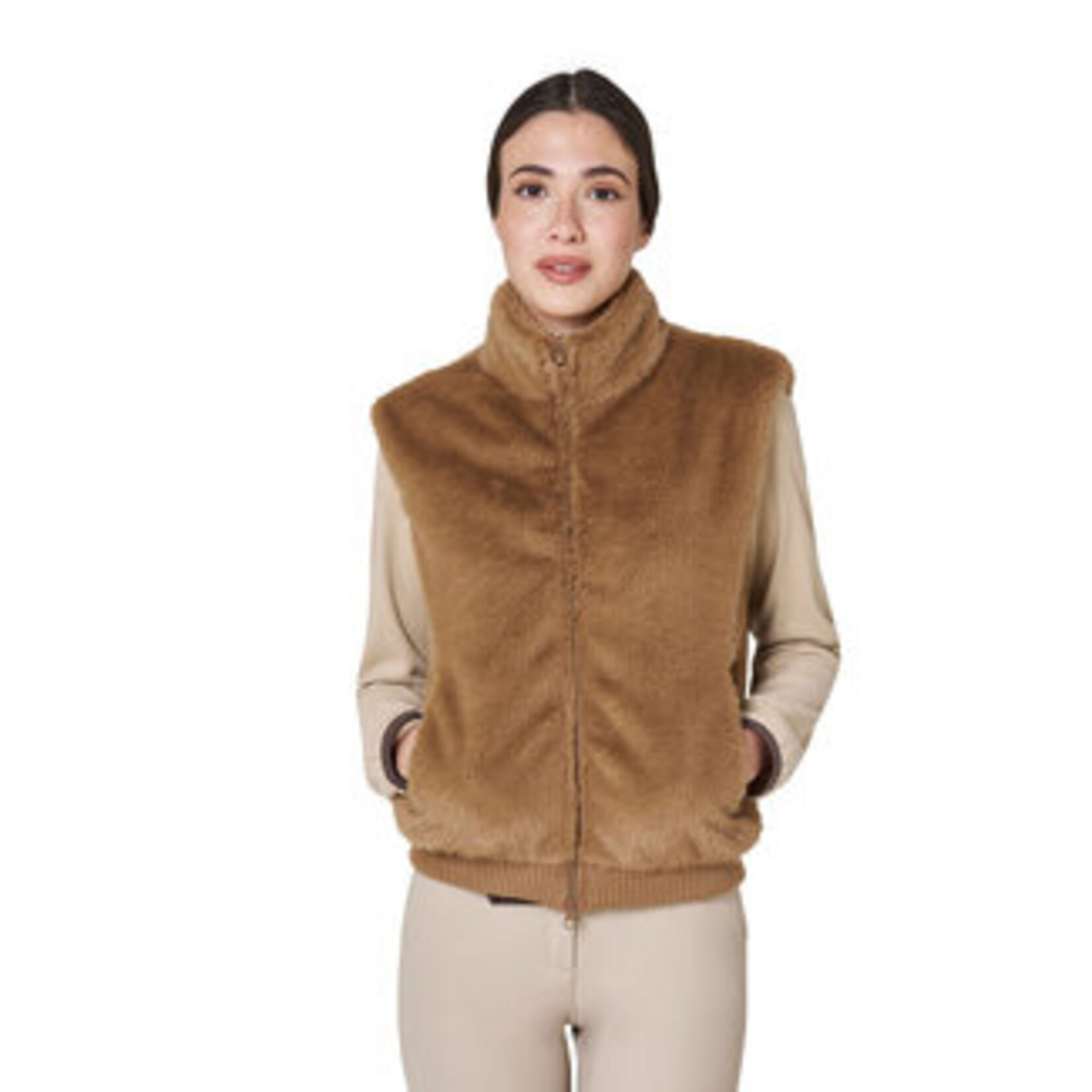 Equestro Equestro Ladies' Faux Fur Vest