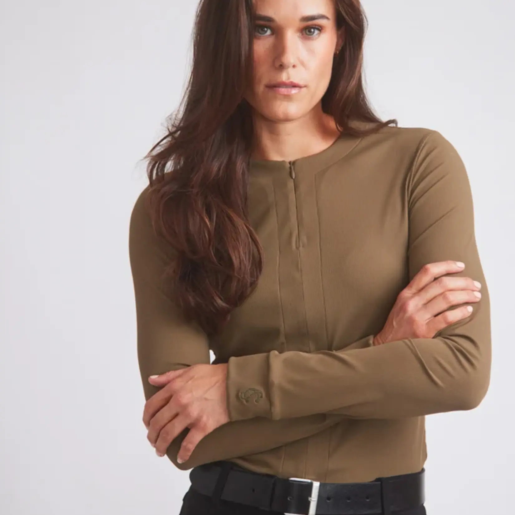 Solid Citizen Equestrian Solid Citizen Ladies' Carol 3/4 Zip Shirt