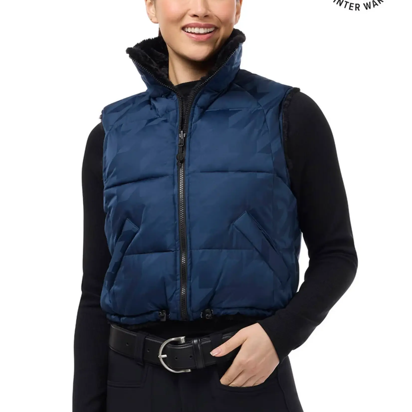 Kerrits Ladies' Skyline Houndstooth Reversible Vest