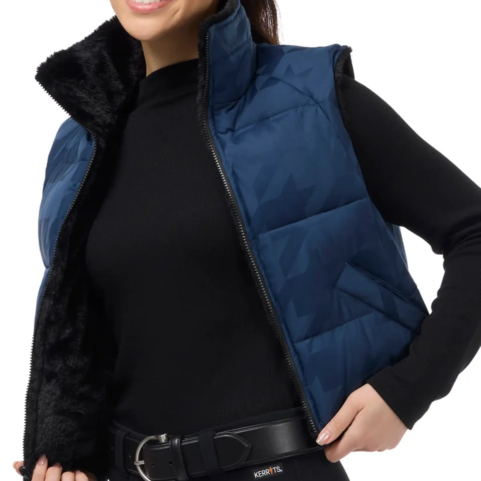 Kerrits Ladies' Skyline Houndstooth Reversible Vest