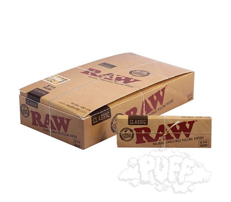 Raw Classic Unbleached 1.25" Single 50/Pack