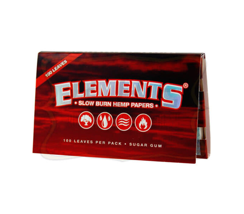 Elements Red Hemp SW/DF Single 100/Pack
