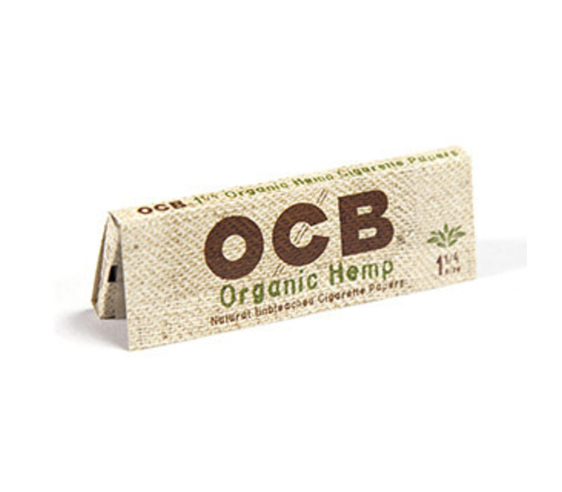 OCB Organic Unbleached Hemp 1.25" Papers Single 50/Pack