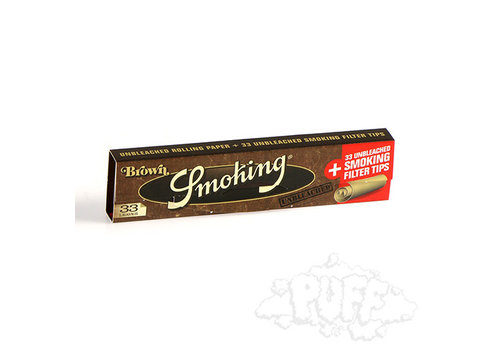 Smoking Smoking Brown KS w/Tips Single 33/Pack