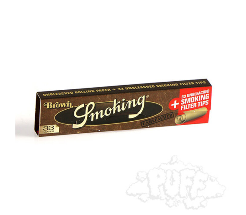 Smoking Brown KS w/Tips Single 33/Pack