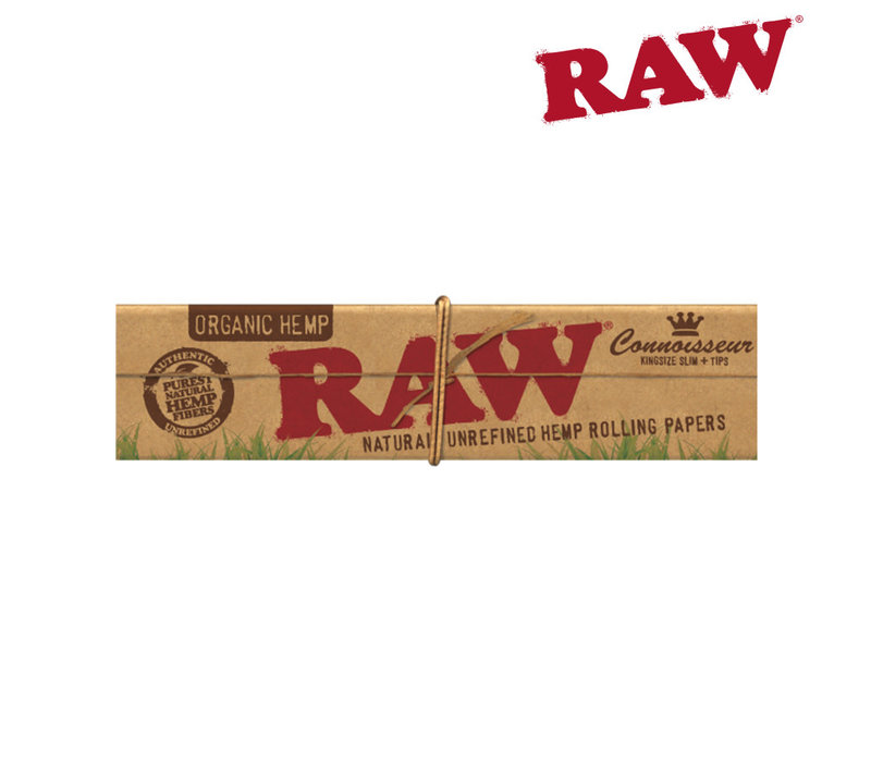 Raw Organic Hemp Connoisseur KS Single 32/Pack