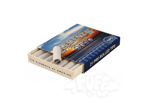 Elements Elements Pre-Rolled Unbleached Tips Single 21/Pack