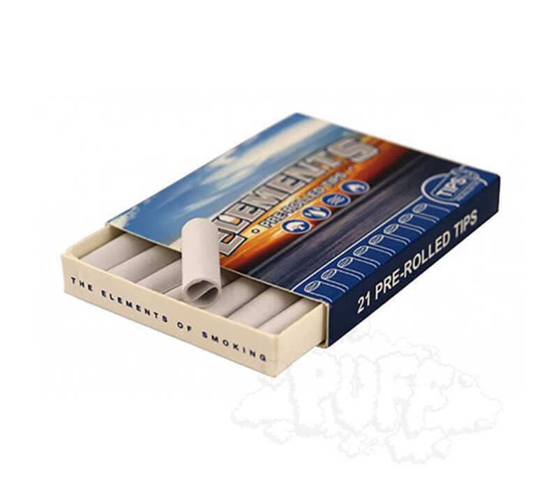 Elements Pre-Rolled Unbleached Tips Single 21/Pack